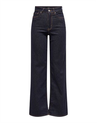 OnlMadison Blush Wide Jeans - Dark Blue Denim